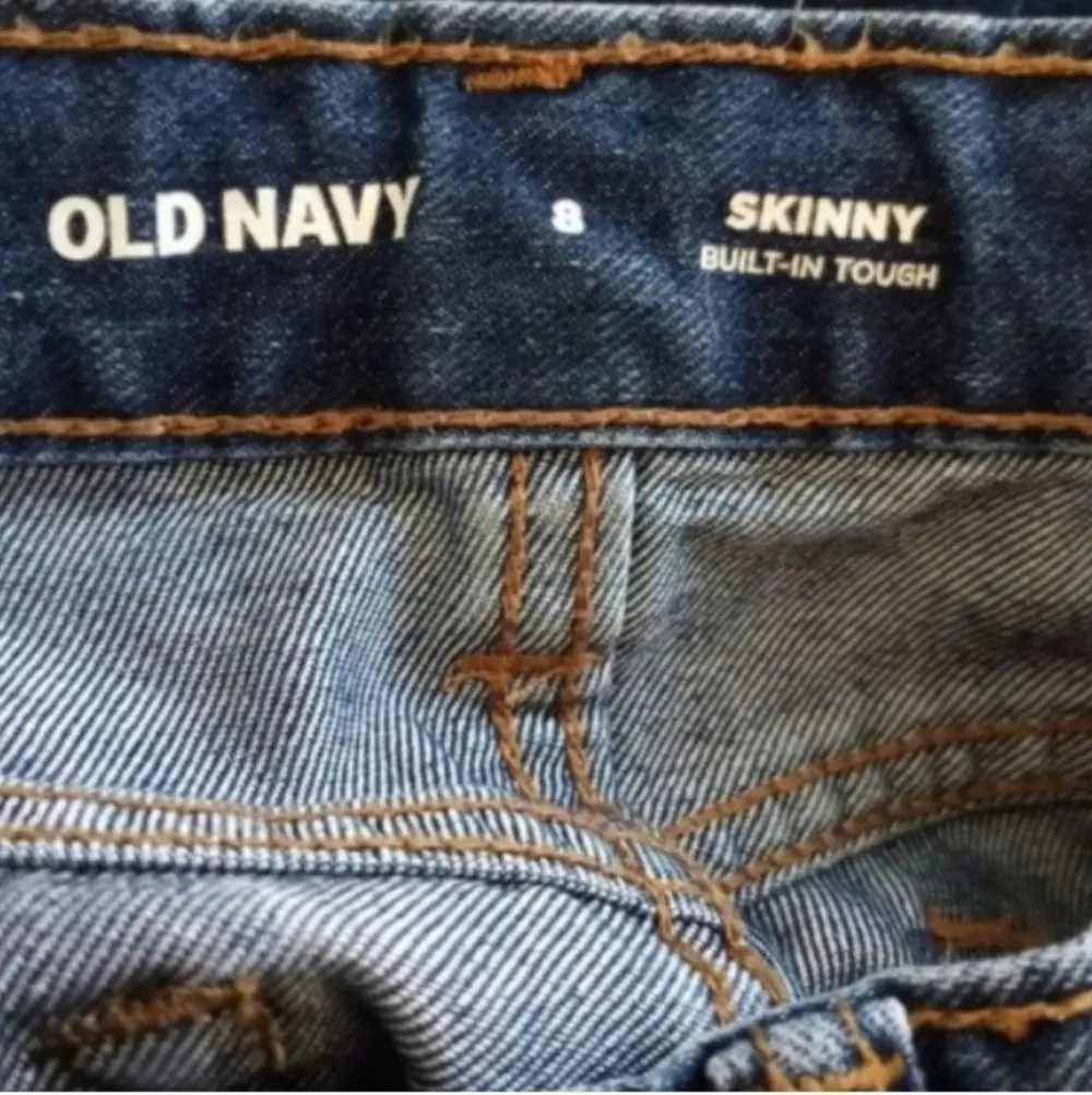Old Navy Dark Blue Boys Skinny Jeans Sz.8 EUC